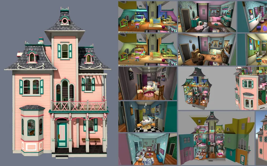 Dollhouse 3D environment
