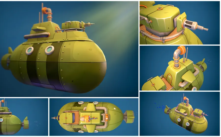 Marine character 3D model