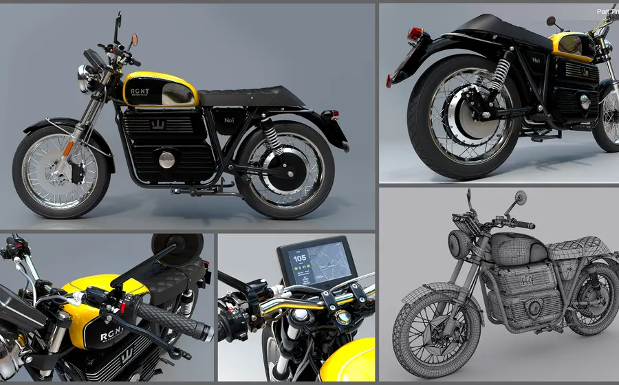 RGNT electric bike 3D model