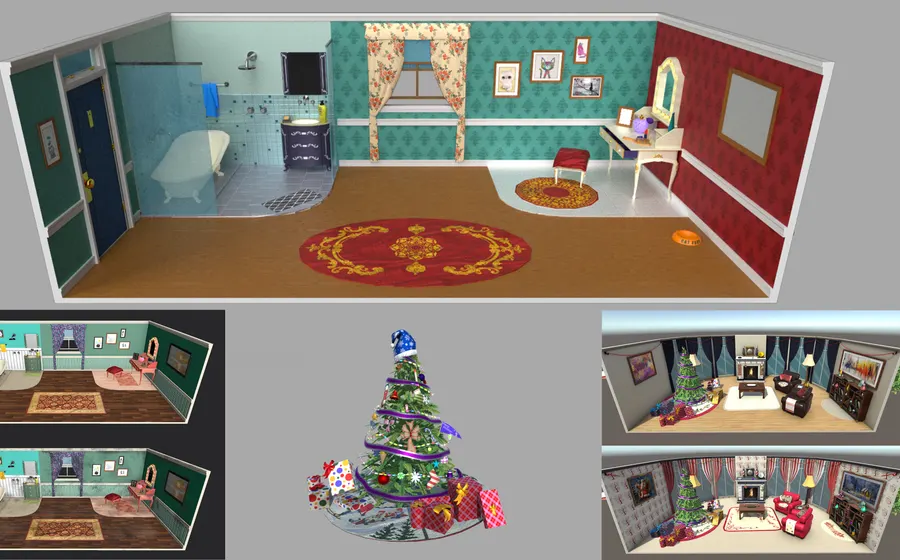 Room decor 3D environment